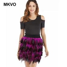 Ms. Feather юбка сценический костюм Европа и Америка уличный стиль стандартная юбка сексуальные вечерние Бандаж с высокой талией юбка низ