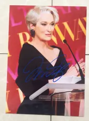 Подписанный Meryl Streep autographed оригинальное фото 5*7 дюймов Коллекция Бесплатная доставка 092018A