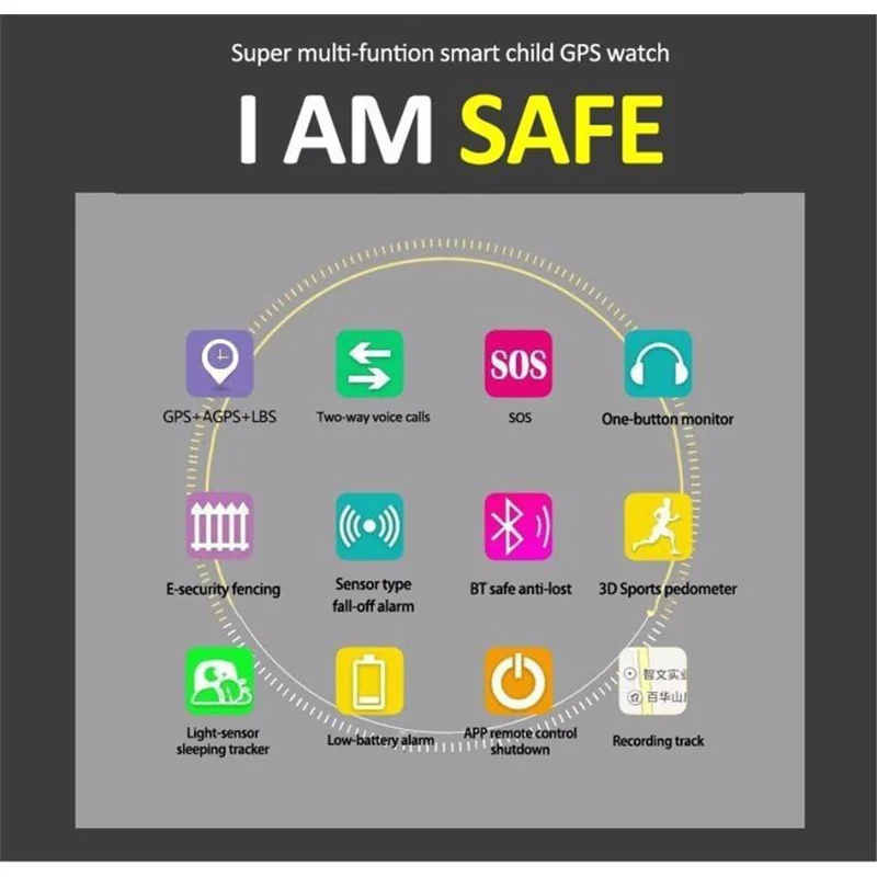 CARPRIE Elektronik Intelligente Uhren smart kind gps uhr-telefon Positionierung Globale Positionier