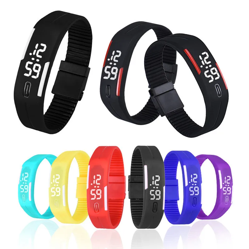 

CLAUDIA Watch Men Women Child Wristwatch Rubber LED Watch Sport Bracelet Digital Wrist Watch Relogio Masculino Reloj Montre hour