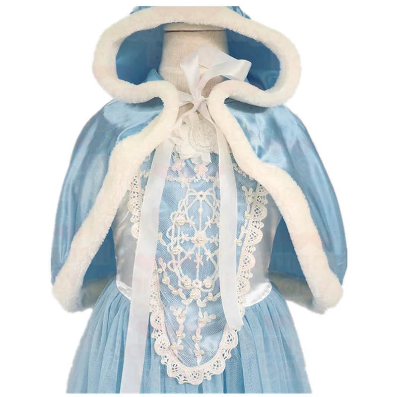 Розничная ; коллекция года; вечерние платья Эльзы для костюмированной вечеринки в стиле ретро для девочек; рождественское праздничное платье с пальто для девочек; Детский костюм; BX1620 - Цвет: blue