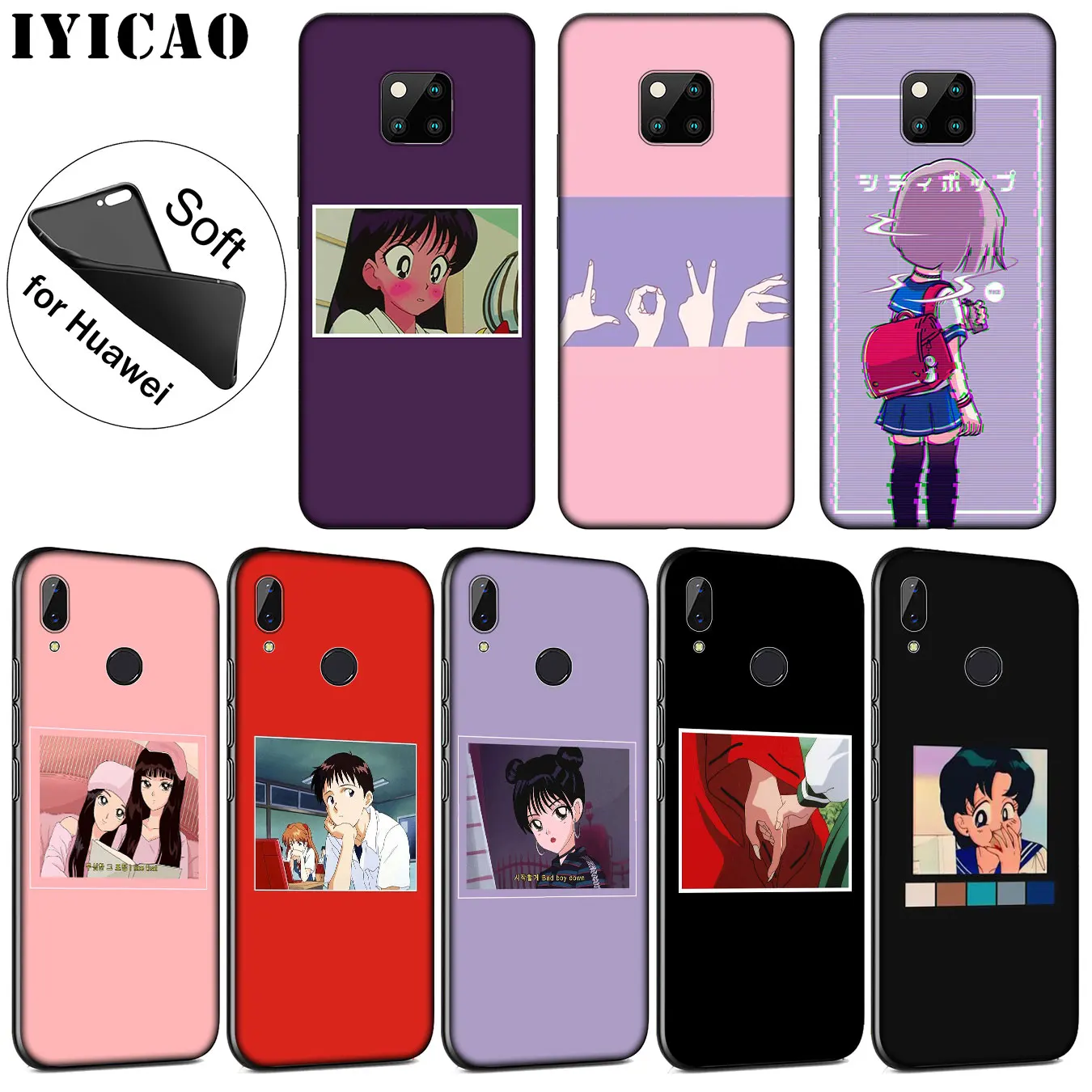 IYICAO мягкий чехол для телефона с японским аниме Love Friend ART Для Huawei Mate 30 20 10 Pro Nova 5I 5T 5 4