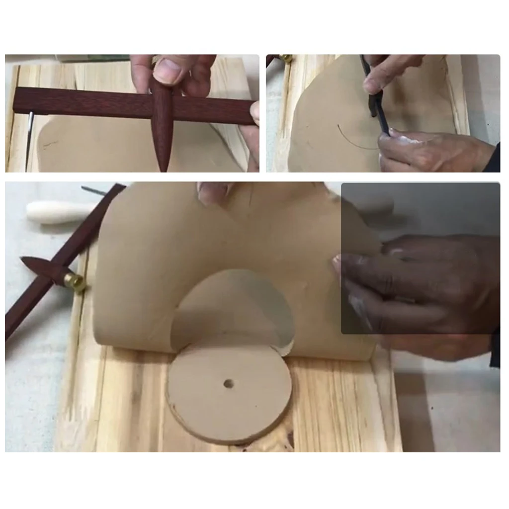 Compass Circle Cutter Circular Cutting Tools Measure Ruler Caliper for Clay Pottery Ceramic Cut 1-34cm