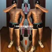 Новые мужские штаны для ночного клуба, певец, DJ, Подиумные брюки, 3D Поддельные мускулы, Голый мужской комбинезон, костюмы для вечеринок, хит