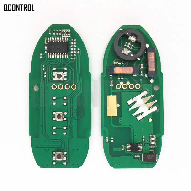 QCONTROL умный дистанционный Автомобильный ключ костюм для NISSAN March Sunny Tiida Livina Sylphy 315MHz ID46(7952) чип