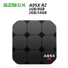 A95X R2  Android 7.1 Smart TV Box Amlogic S905W DDR3 2GB 16GB ROM Quad Core 2.4G Wifi 4K H.265  Smart Set-Top Box  Media Player