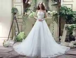 Белое свадебное платье милая шнуровка трубопровод свадебное платье в стиле бохо кристраль створки пляж свадебное платье длинное