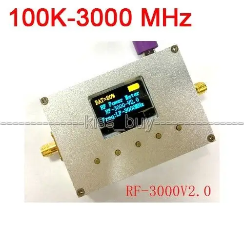 

100K-3000MHz/10000MHZ OLED RF Power Meter -75~+15 dBm + Sofware RF Attenuation Value
