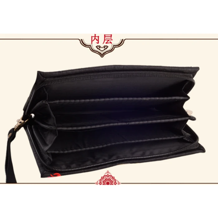 Женская сумка ручной работы в национальном стиле с вышивкой, женский клатч, кошелек с двусторонней вышивкой, сумочка-клатч