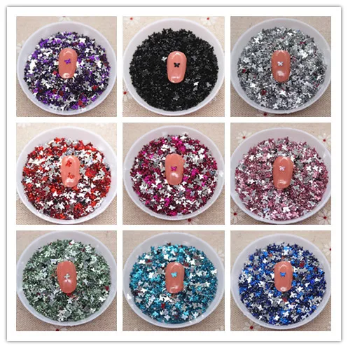 

Acrylic rhinestone ! 2000pcs/pack 3*4mm 3D Nail Art Tips Rhinestone Butterfly Shape Multi colors to Choose