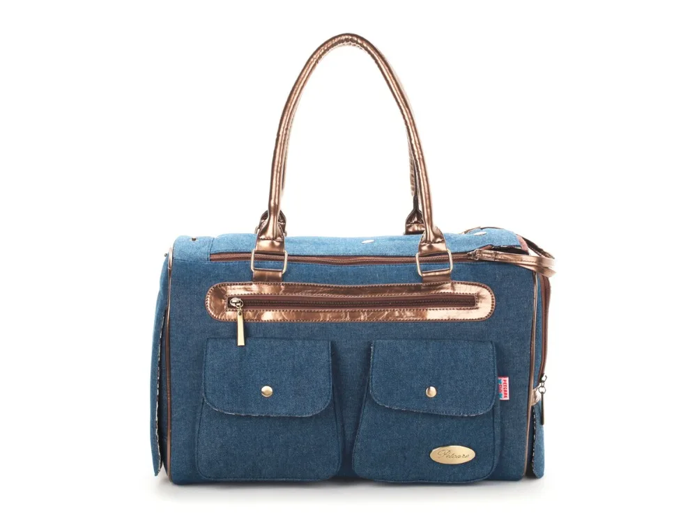 

Blue Denim Fashion Pet Dogs Carrier Bag Fashion Small Puppy Dogs Bag