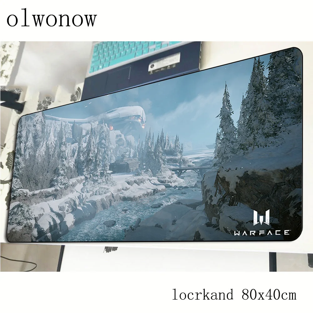 Коврик для мыши warface 80x40 см милые коврики лучший игровой коврик геймер массовый