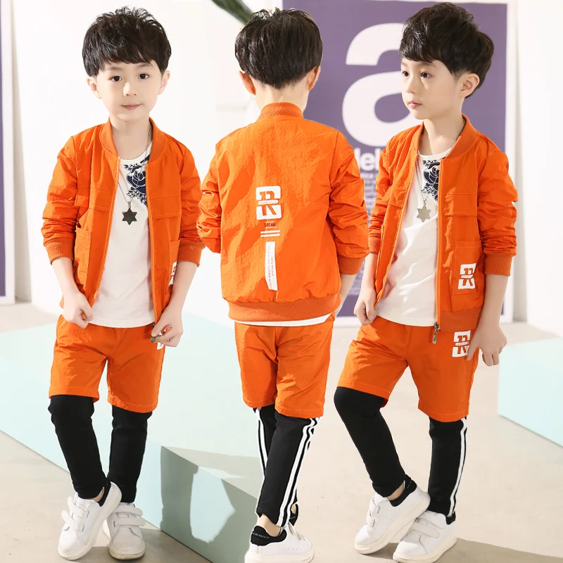 Children's clothing male child set 2017 spring and autumn child sports