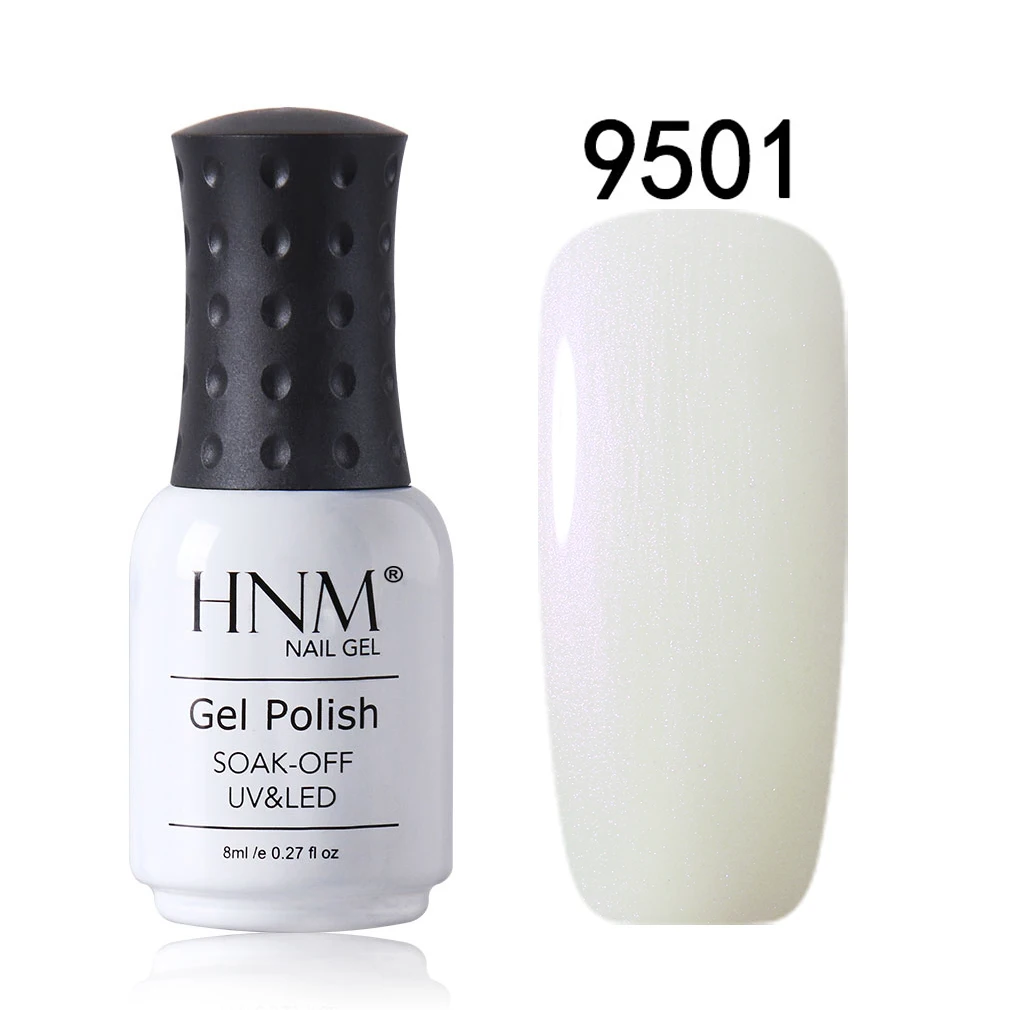 HNM 8ml Shell Glitter Nail Gel Polish Soak Off UV LED Long Lasting Salon Nail Art Varnish Primar Ba