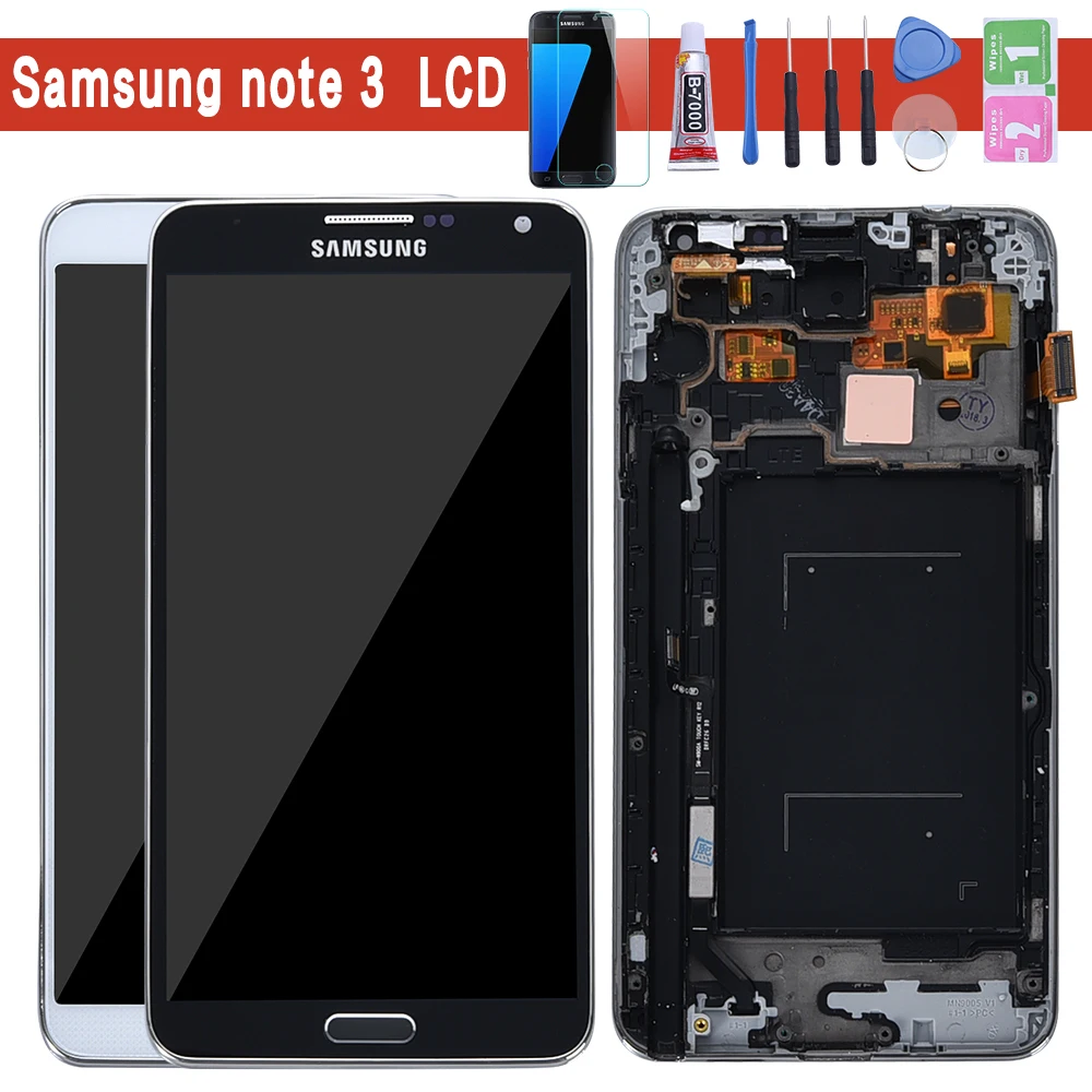 

5.7'' LCD For Samsung Galaxy Note 3 LCD Display Note3 N9005 Touch Screen Digitizer with Frame N9002 N9006 Replace