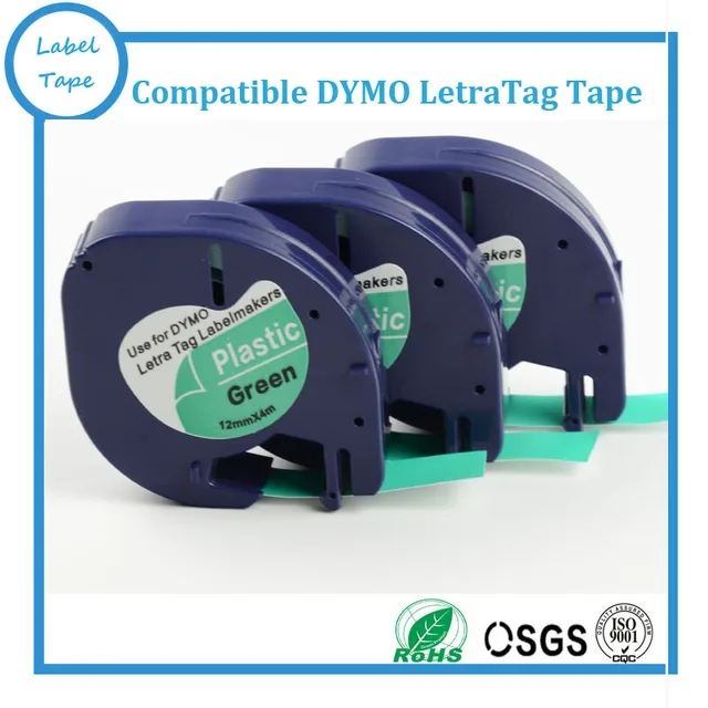 Best Offers Free shipping10 pcs Dymo plastic LT label tape 91204 DYMO LetraTag Label Tape DYMO label printer 12mm*4m black on green Best Offers Free shipping10 pcs Dymo plastic LT label tape 91204 DYMO LetraTag Label Tape DYMO label printer 12mm*4m black on green