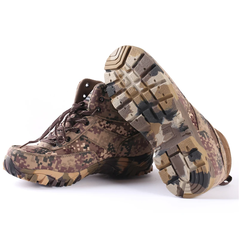 

Mens Camouflage Tactical Mountain Climbing Boot Men Breathable Climbing Shoes Men Thicken Non-Slip Trekking Shoes AA11996