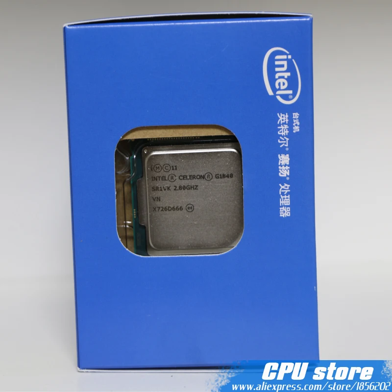 Процессор Intel Celeron G1840 в штучной упаковке(2 м Кэш, 2,80 ГГц) LGA1150 двухъядерный должным образом настольный процессор работает