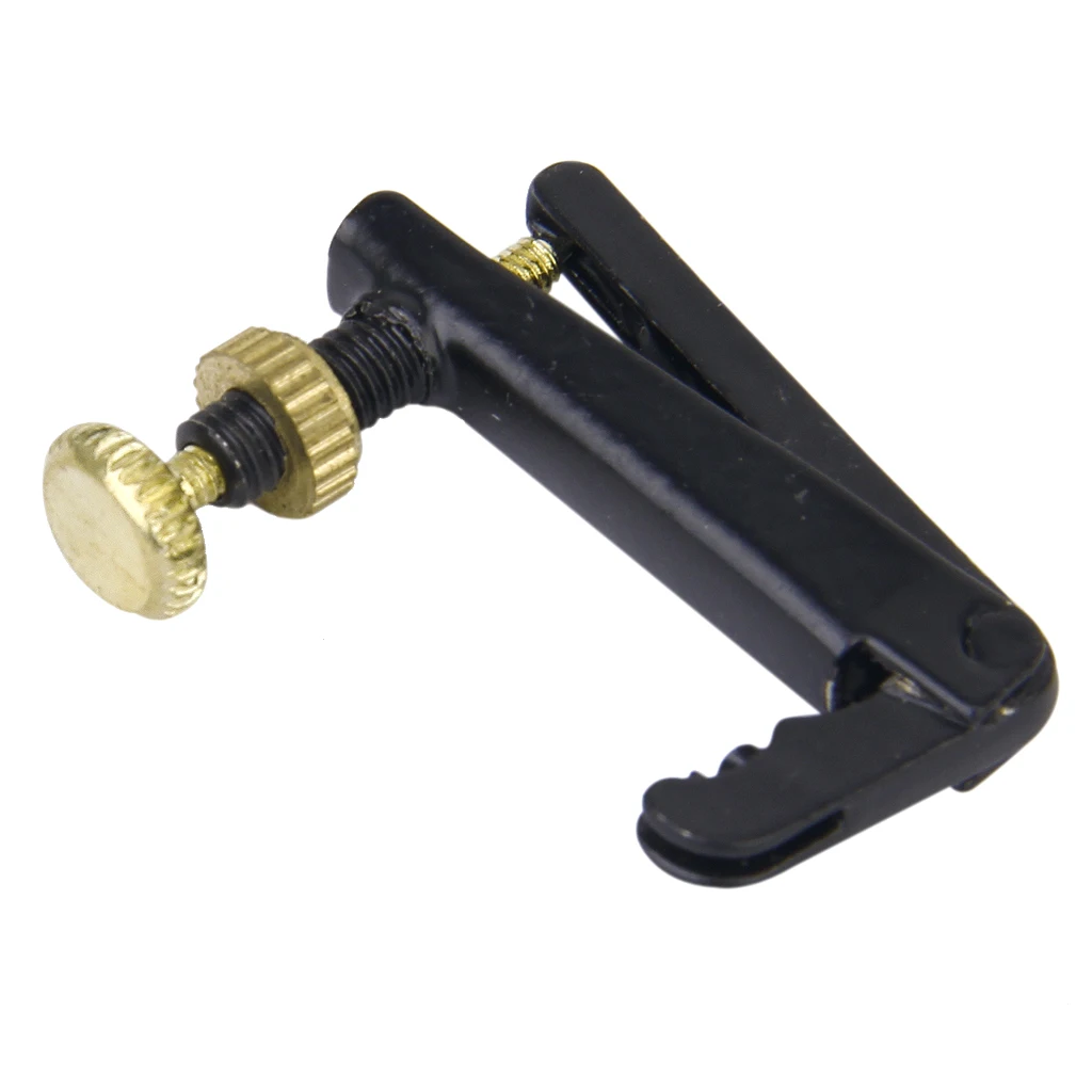 Set 4pcs Metal Violin String Fine Adjuster Tuners Black/Gold For 3/4-4/4 Violin Parts