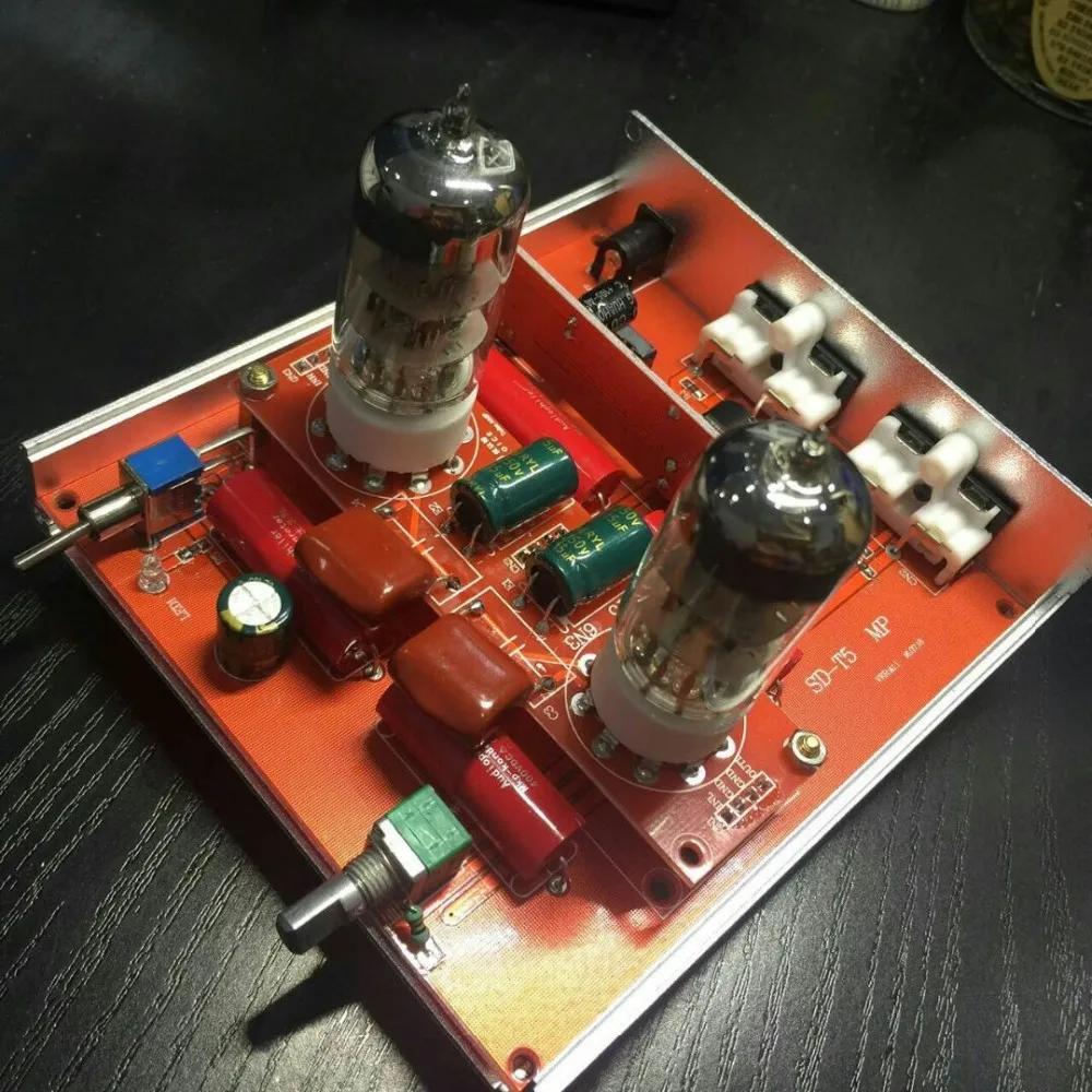 US $42.75 T5 Tube Preamp MATISSE Buffer 6N3 HIFI Audio TUBE Preamplifier With 12V 2A Adapter