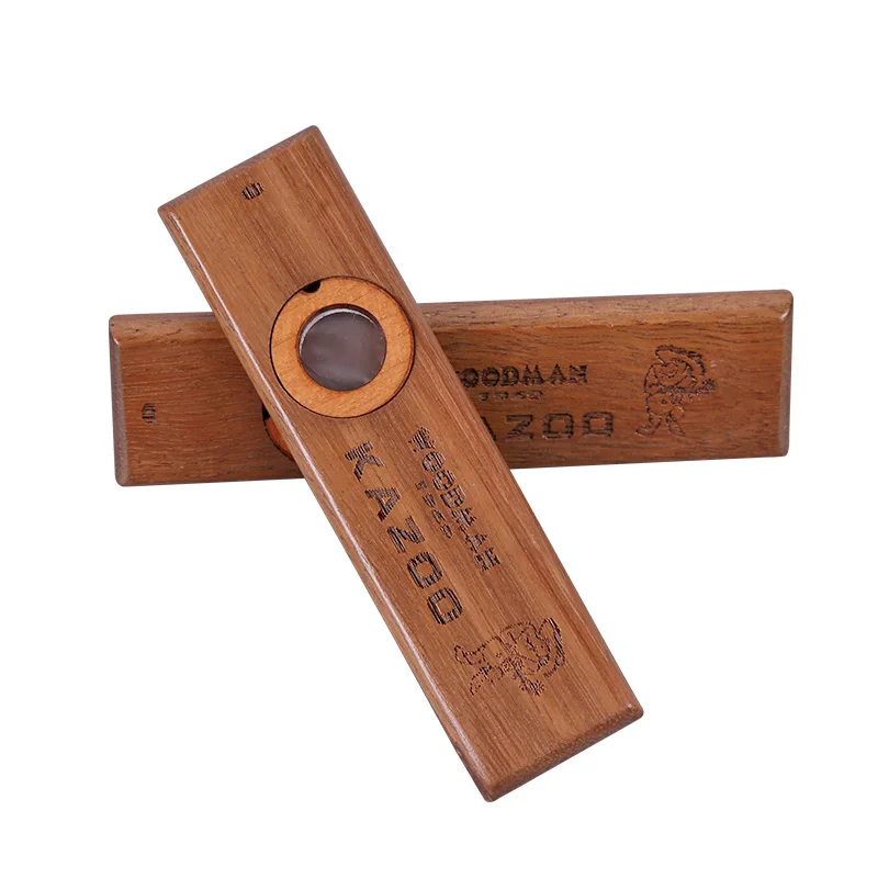 

Woodman Wooden Kazoo Play Well with Ukulele Gift Harmonica Easy To Learn with box