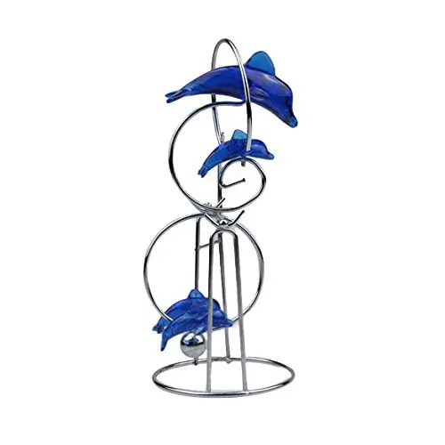 

Blue Dolphin Ornaments Crafts Decorations Pendulum Perpetual Motion Ball Festival gift