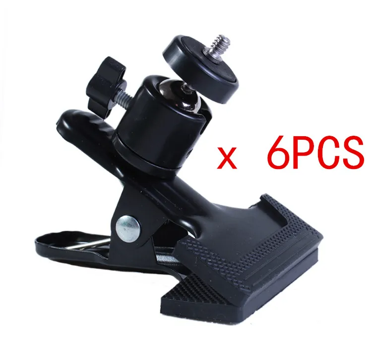 6PCS Mini Tripod Ball Head Ballhead Car Clamp Spherical Tripod head