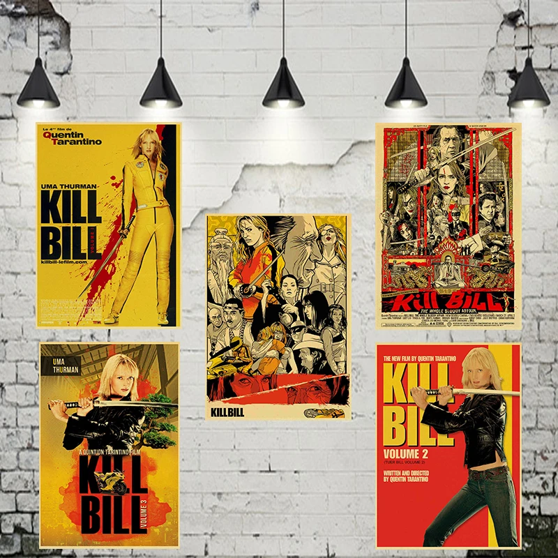 

Quentin Tarantino kill bill Movie Posters retro poster Home Decoration