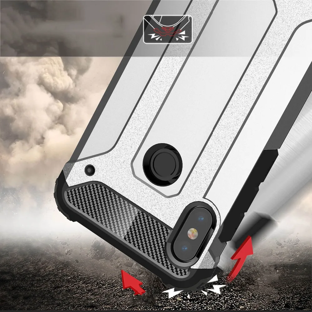 Армированный чехол VRSDES для Xiaomi Redmi Note 5 Pro Mi 8 6X 5X A1 A2Case силиконовый +