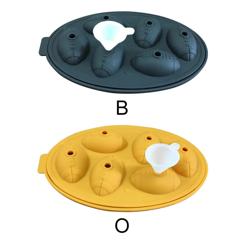 Кухонный инструмент в форме футбольного мяча, лоток для виски, вина, льда, 3D форма для льда, Футбольная форма, форма для шоколада, бар, вечерние принадлежности