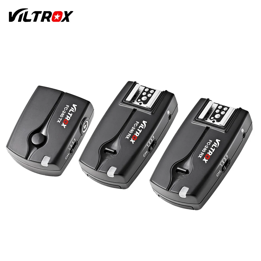 

Viltrox FC-240 Wireless Studio Strobe Flash Trigger Camera Remote +2 Receivers for Canon 1500D 760D 750D 700D 70D 80D 90D DSLR