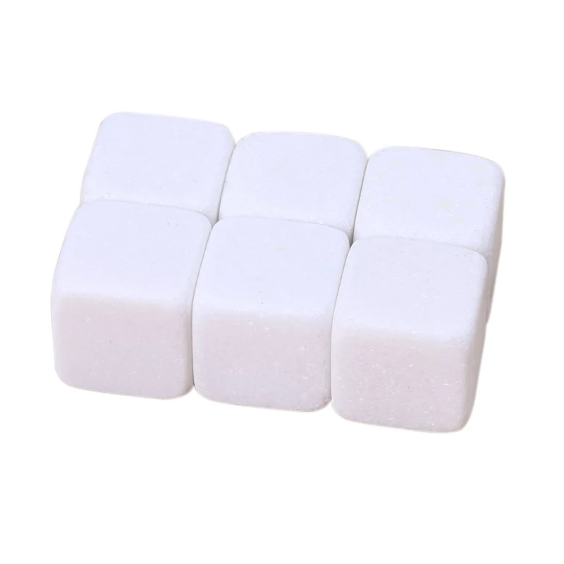 

6Pcs Natural Whiskey Stones Rock Ice Stone Sipping Whisky Alcohol Cooler Wedding Favor Gifts Christmas Bar Accessories