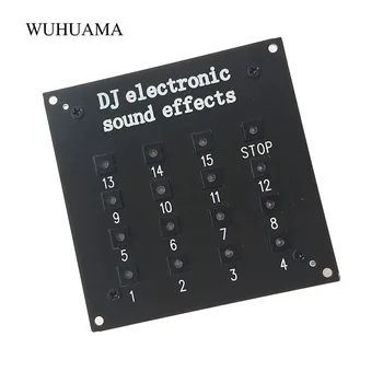 

DJ Electro-effect player LED Keypad Board with 15 Built-in Electro-acoustic background music Launchpad Christmas KTV Party