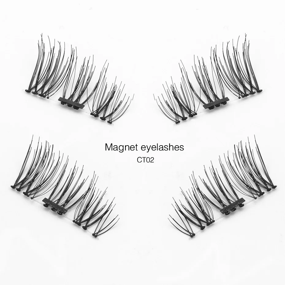 Genailish lashes Fake Eyelashes Silk Hand Made Full Strip