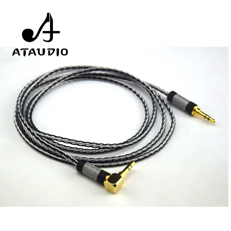 Высококачественный посеребренный аудиокабель ATAUDIO Hifi 3 5 мм со штекером на штекер