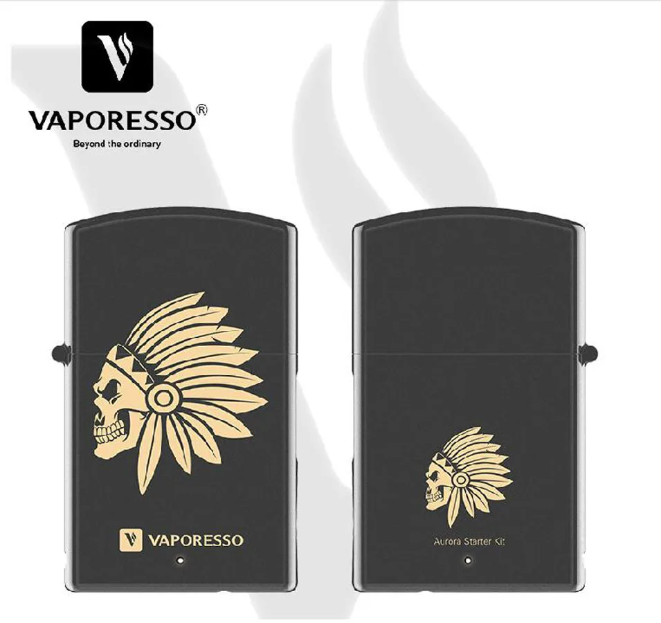 

Original Vaporesso Aurora Starter kit 800mAh Box Mod Electronic Cigarette battery 1.2ml Vaporizer Tank Zippo Mini Vape kit