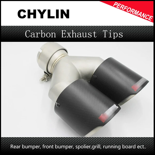 

Multiple Sizes Twin Akrapovic Carbon Fiber Exhaust End Tips High Quality Car Exhaust Muffler pipe For BMW/Audi/Honda Accessories
