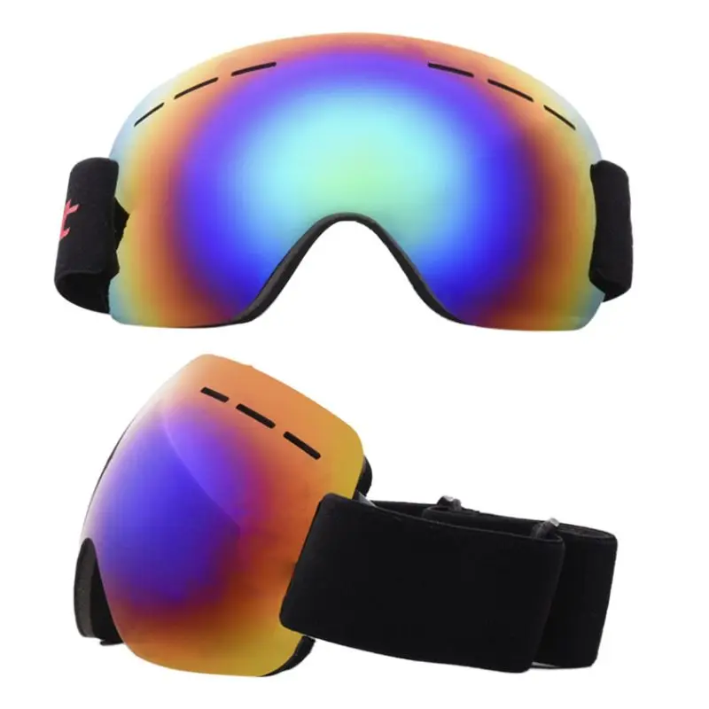 Унисекс бескаркасные лыжные очки Маска Зимний Снегоход мотокросс солнцезащитные очки ветрозащитные УФ-защита зимние лыжные очки вектор - Цвет: Зеленый