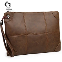 Kujing брендовый портфель высокого качества мужская деловая сумка Горячая мобильный телефон сменный конверт сумка дешевая дорожная Повседневная Ручная мужская сумка