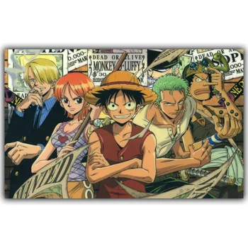 

One Piece Poster Popular Classic Japanese Anime Home Decor Silk Poster Picture Print Wall Decor 30x48cm 50x80cm