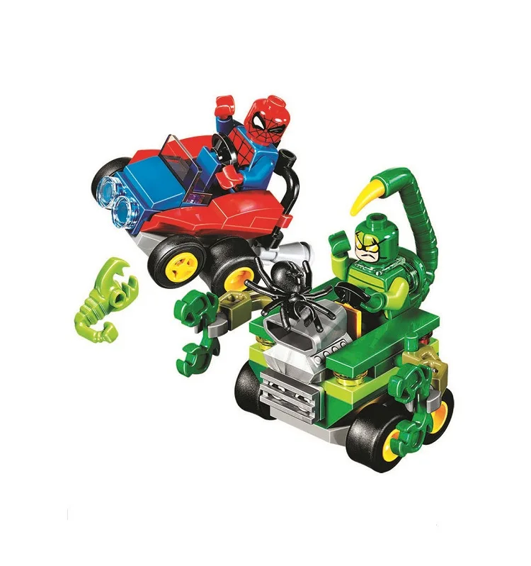 

Bela 10670 87 Pcs Super Heros Serie Spider-Man Wars Mini Modele Briques de Construction Blocs Jouets Pour enfants Cadeau 76071