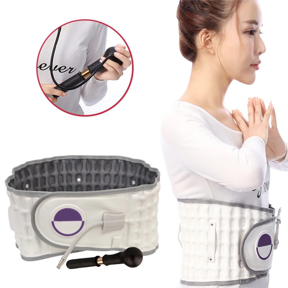 

Waist Lumbar Brace Supports Belt Therapy Pain Massage Care Physio Decompression Backache Pain Release Health Care Tool