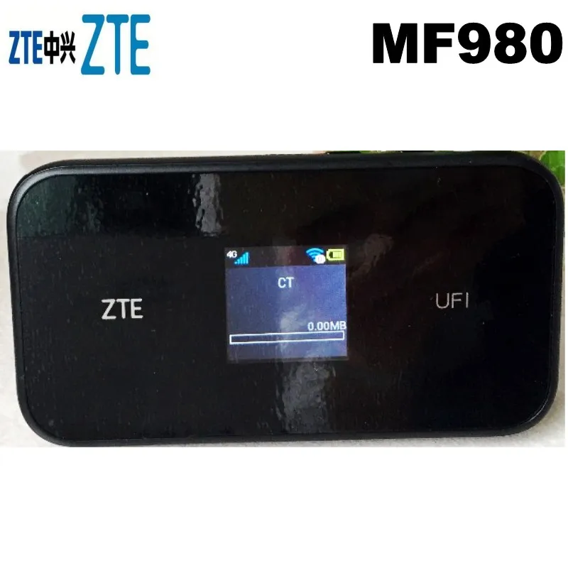 Zte MF980 UFi LTE Мобильная точка доступа 4G+ LTE cat9 wifii маршрутизатор FDD-LTE плюс 2 шт антенна