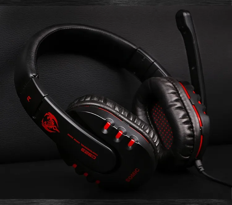 Computer Voice Gaming Headset Somic G923 For PC Gamer Wired Stereo Headphone With Microphone+3.5mm Audio Cable auricolari (4)