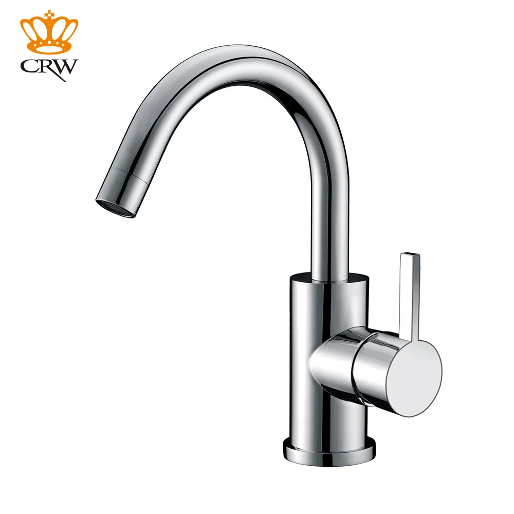 

CRW Basin Faucet Mixer Tape Kitchen & Bathroom Hot&Cold Water Faucet Chrome, Singe Handle Kitchen Faucet Modern HB11005-9
