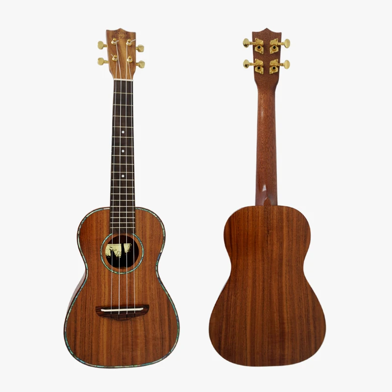

Koa Pili Koko Brand Professional Handmade Abalone Binding Solid Koa Body Hawaii Ukulele