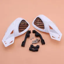 Белая пластиковая сетка бар 7/8 ''22 мм Ручная защита Handguard мотоцикл части Мотокросс Мотогонки Кисть ручка защита