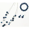 Ensemble-3 ensemble de bijoux collier de fête, ensembles de bijoux de boule de résine ensemble de collier de bijoux plaqué, ensemble de bijoux en gros ► Photo 2/6