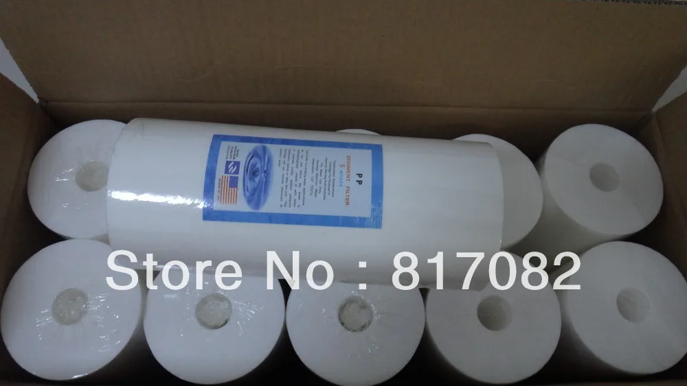 

10" x 4.5" Polypropylene Sediment Water Filter Cartridge 10 micron to 1 micron Dual Gradient Density for Water Purifier 1 pcs