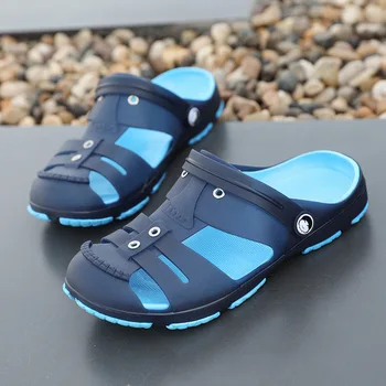 

Garden Jelly Shoes Slip-on Men Sandals Breath Men Shoes Summer Beach Sandals For Men Casual Shoe Outdoor Slippers Male Sandalias